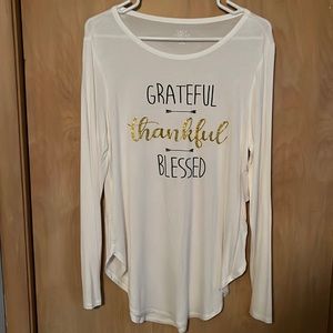 White long sleeve T-shirt